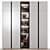 Modern Glass-front Wardrobe 3D model small image 1