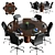 Modern Office Furniture Set 3D model small image 2