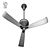 Modern Wood and Metal Ceiling Fan 3D model small image 3