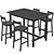 Nordviken Kids Table & Chairs Set 3D model small image 3