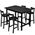 Nordviken Kids Table & Chairs Set 3D model small image 4