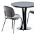 TrabA Niels Table & Stellar Works Industry Chair Set 3D model small image 3