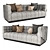 Velvet Delano Sofa: Luxurious Comfort 3D model small image 2