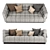 Velvet Delano Sofa: Luxurious Comfort 3D model small image 3
