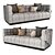 Velvet Delano Sofa: Luxurious Comfort 3D model small image 4