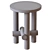 Travertine Side Tables: Elegant Ensemble by Clement Brazille 3D model small image 3