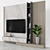 Modern TV Wall Set: Stylish 65" Entertainment Hub 3D model small image 2