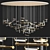  Bespoke Crystal Bronze Chandelier | Contemporary Design 3D model small image 1