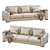 Orion Leather Sofa: Modern, Stylish, and Luxurious 3D model small image 3