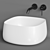 ArtCeram COGNAC Quadro 43: Modern Square Basin with Kludi BOZZ Mixer 3D model small image 2