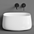 ArtCeram COGNAC Quadro 43: Modern Square Basin with Kludi BOZZ Mixer 3D model small image 3