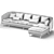 Elegant Minotti Aston Sofa 3D model small image 5