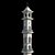 Islamic Mosque Minaret: Elegant Architectural Symbol 3D model small image 5