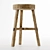 Vintage Wooden Stool: Timeless Elegance for Any Space 3D model small image 2