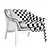 Sleek Amura Gaia Armchair by Marconato & Zappa 3D model small image 4