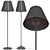 Elegant Floor Lamps: Myrhult & Kryssmast by Ikea 3D model small image 4