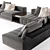 Ultimate Softness Minotti Freeman Sofa 3D model small image 5