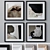 Versatile Photo Frames Set - 4 Colors & High Quality Textures 3D model small image 1