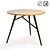 Cruseo Oak Round Dining Table 3D model small image 1