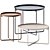 Elegant Habibi Side Tables 3D model small image 1