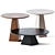 Cosmos Metal Coffee Table: Sleek and Contemporary 3D model small image 1