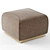 Elegant Gold Pouf: Laskasas Mike 3D model small image 4