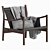 Espasso 720 Leather Lounge Armchair 3D model small image 1