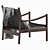 Espasso 720 Leather Lounge Armchair 3D model small image 2