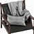 Espasso 720 Leather Lounge Armchair 3D model small image 5