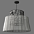 African-inspired Beaded Pendant Light 3D model small image 2