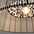 African-inspired Beaded Pendant Light 3D model small image 3