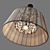 African-inspired Beaded Pendant Light 3D model small image 5