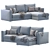 Sleek Finnala Ikea Sofa 3D model small image 1