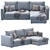 Sleek Finnala Ikea Sofa 3D model small image 3