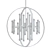 Minimalist Nero Chandelier 3D model small image 2