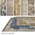 DOVLET HOUSE Carpets - Set of 5 (Part 762) 3D model small image 1