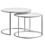 Sleek Maddox Nesting Tables 3D model small image 4