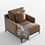 Poliform Bellport: Modern Armchair with UV Mapping 3D model small image 2