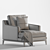 Poliform Bellport: Modern Armchair with UV Mapping 3D model small image 7