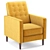 Mervynn Mid-century Recliner: Modern Comfort 3D model small image 1