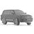 Luxury Land Cruiser 200: Powerful and Versatile SUV 3D model small image 6