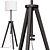 Lauters Floor Lamp - Elegant Brown Oak and White Design 3D model small image 1