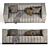 Elegant Velvet Tufted Sofa 3D model small image 3