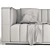 Elegant Velvet Tufted Sofa 3D model small image 7
