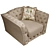 Cozy Comfort: Simpatico Armchair 3D model small image 3