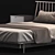 Modern Bed Living | Wayfair Home 3D model small image 3