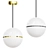 Modern Hanea Pendant LED Nightshade 3D model small image 1