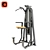 Versatile Dip/Chin Assist Gym Equipment 3D model small image 1