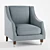 Classic Addison Armchair: Timeless Elegance & Supreme Comfort 3D model small image 1