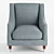 Classic Addison Armchair: Timeless Elegance & Supreme Comfort 3D model small image 2